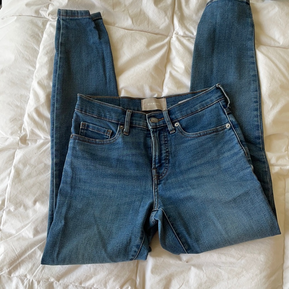 Everlane women’s Authentic Stretch midrise skinny jean, size 25